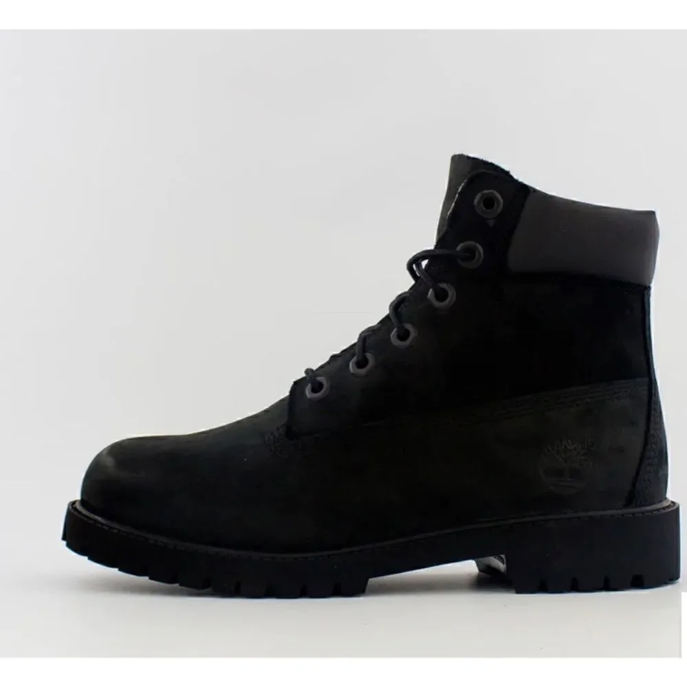 TIMBERLAND PREMIUM 6-INCH WATERPROOF BOOT (BIG KIDS) Black  Size 4.5/ Excellent